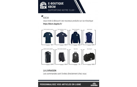 La boutique KBCM en ligne